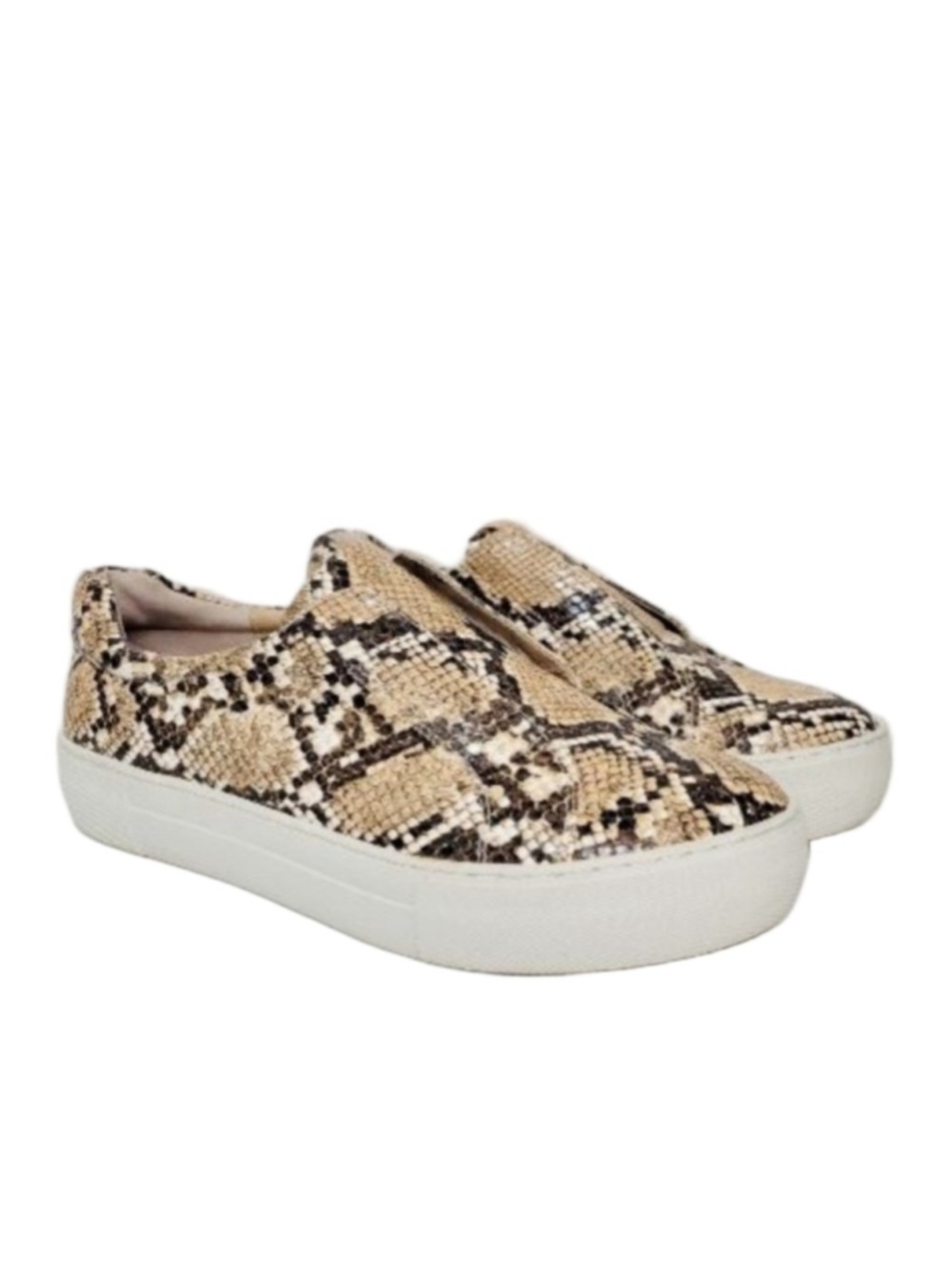 J/Slides Snake Embossed Platform Sneakers Size 8.5